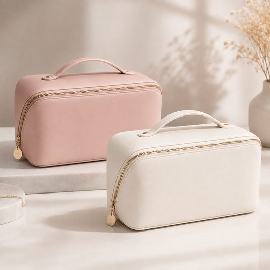 Premium PU Leather Cosmetic Storage Bag