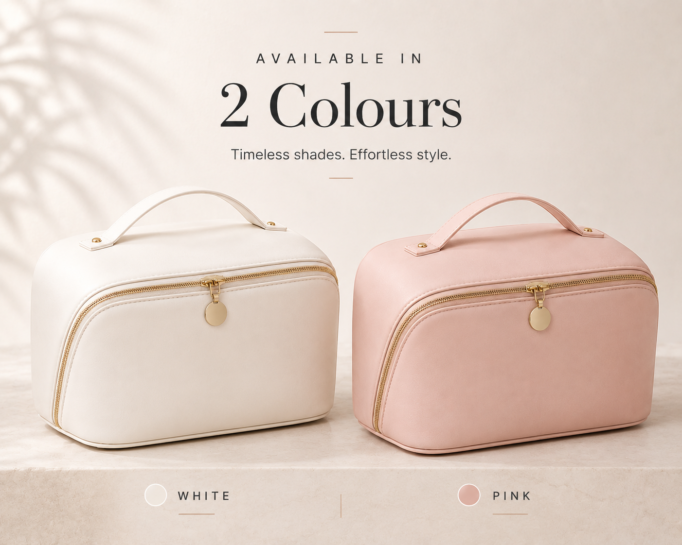 Premium PU Leather Cosmetic Storage Bag