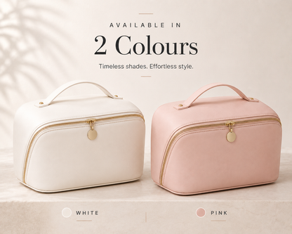 Premium PU Leather Cosmetic Storage Bag