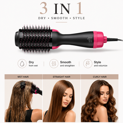 3 in 1 One-Step Hot Air Brush