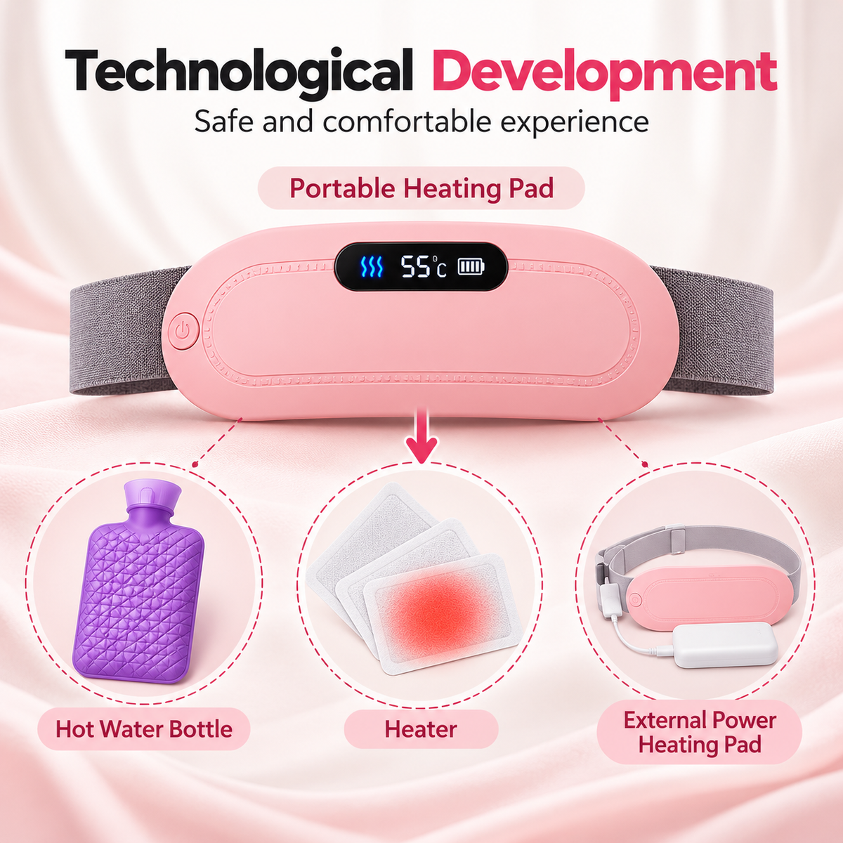 WarmEase™ Rechargeable Heating Belt