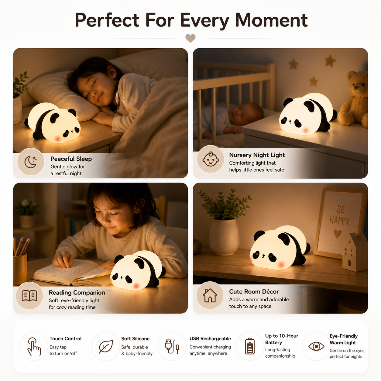 Cozy Panda Night Light