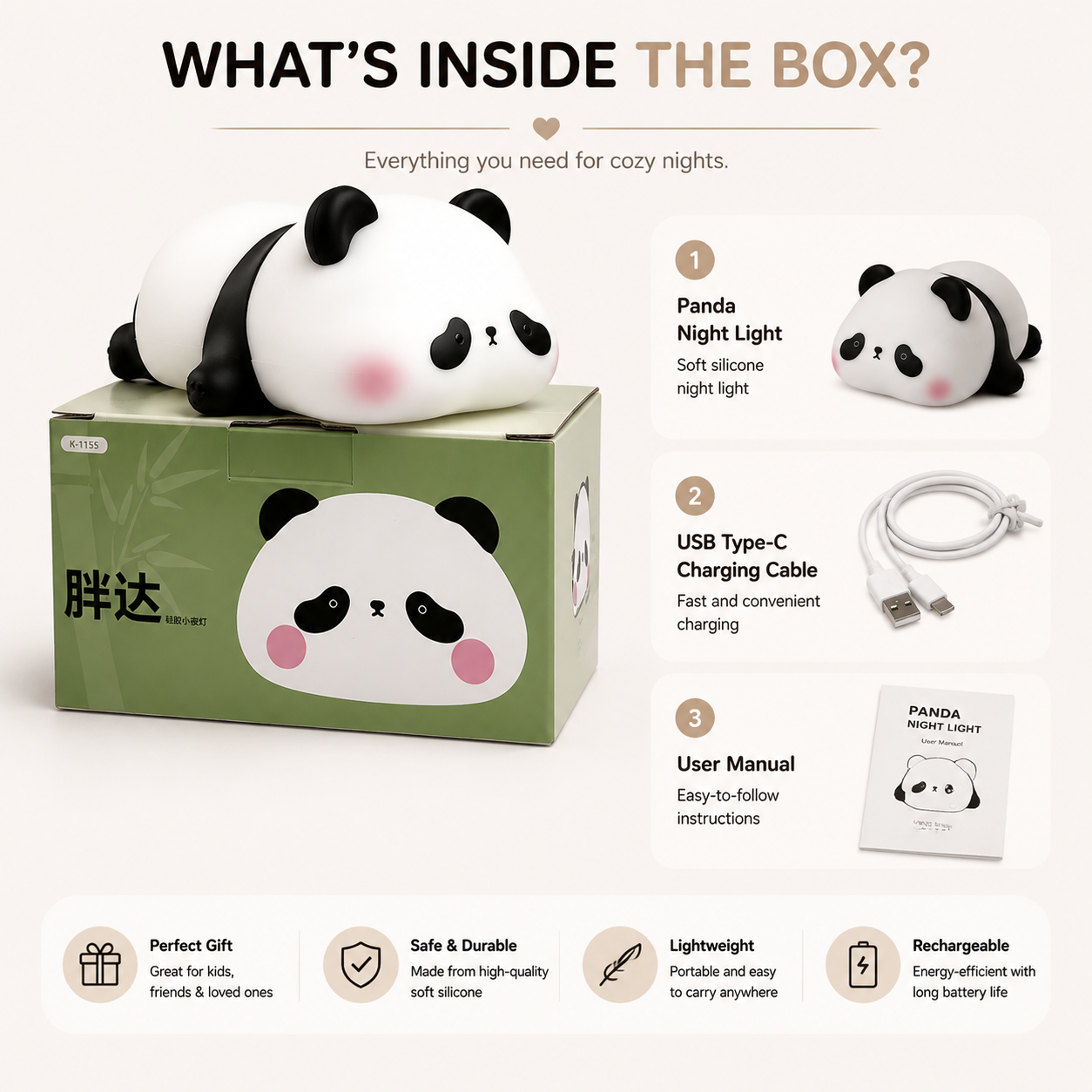 Cozy Panda Night Light